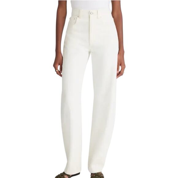 Madewell Denim - NWT Madewell The Ballon Jeans Size 26 Tile White Wide Leg Denim